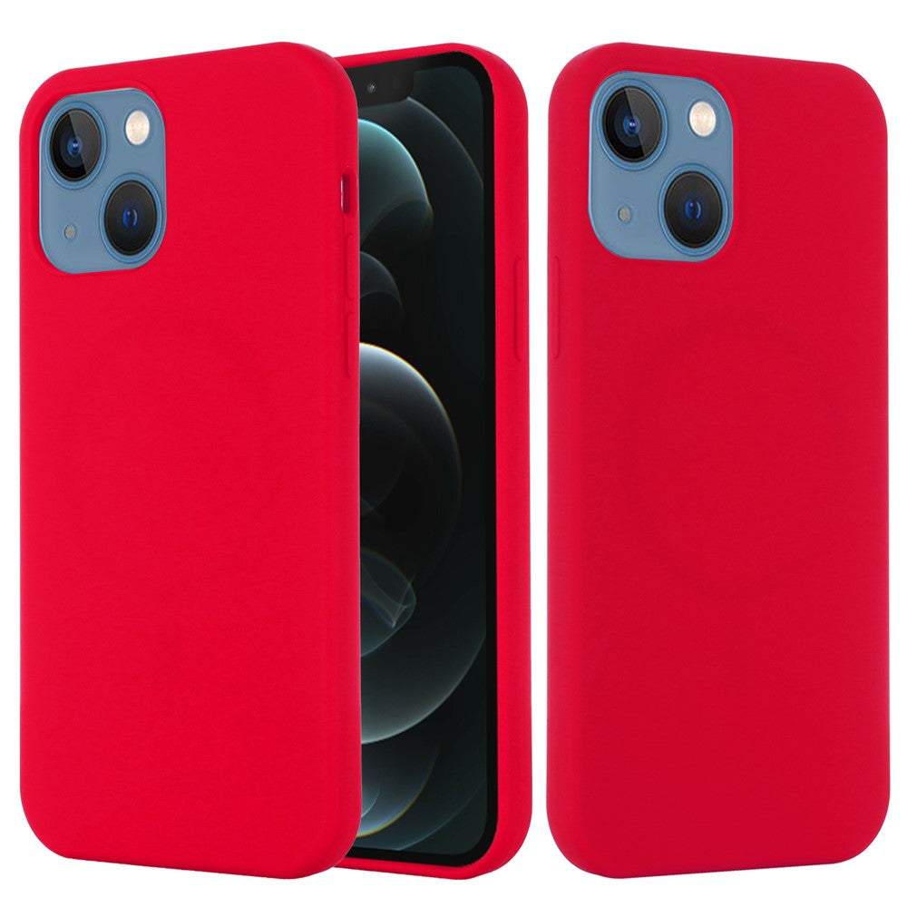 For iPhone 13 mini 5.4 inch Liquid Silicone Phone Cover Protective Case for Magnetic Charging