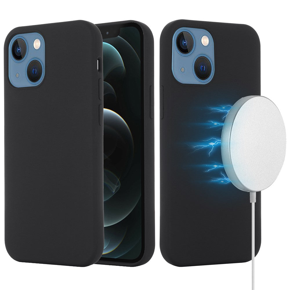 Til iPhone 13 Cover kompatibel med MagSafe Flydende Silikone Telefoncover