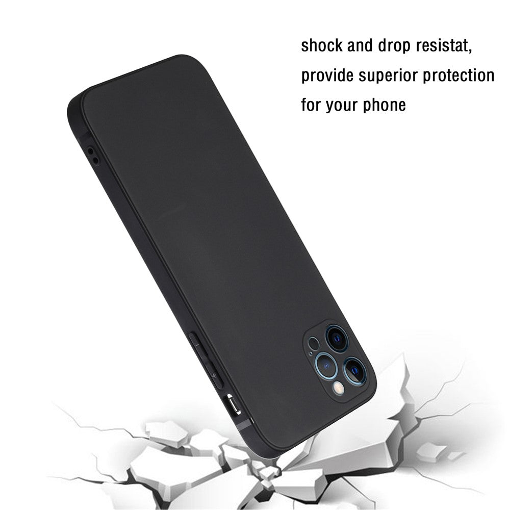 Slankt, præcist udskåret, ultrablødt TPU-etui med lige kanter og stødsikker beskyttelse til iPhone 13 Pro Max 6,7 tommer