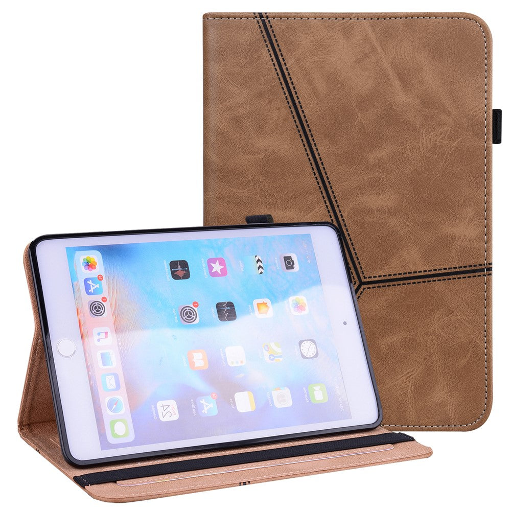 Stødsikkert tabletcover i læder med stativ og kortlommer til iPad mini (2024) / mini (2021) med automatisk vække- og dvalefunktion