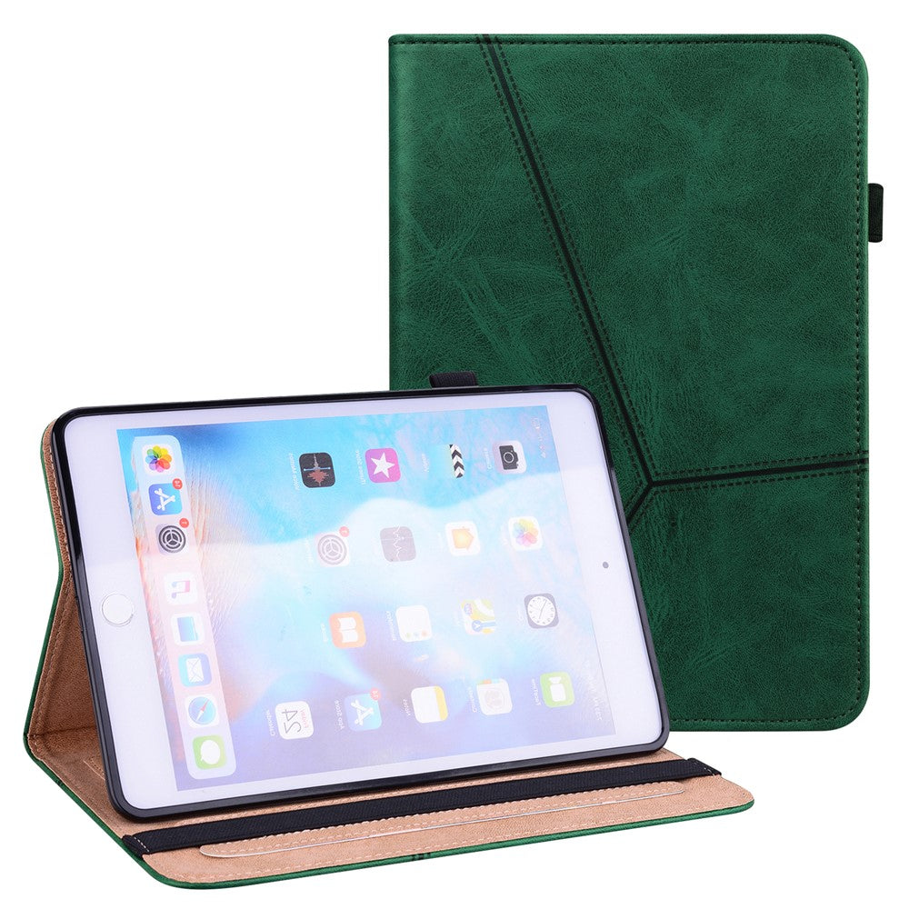 Stødsikkert tabletcover i læder med stativ og kortlommer til iPad mini (2024) / mini (2021) med automatisk vække- og dvalefunktion