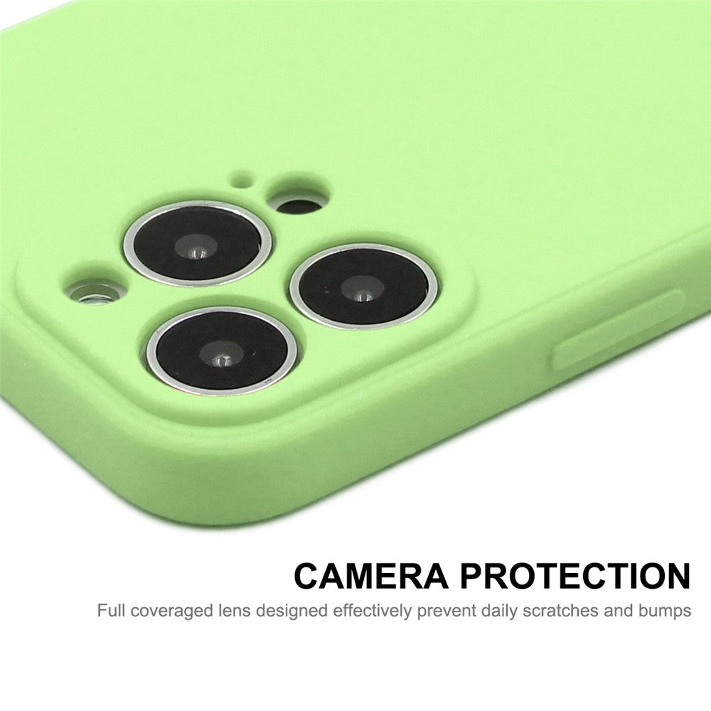 ENKAY HAT PRINCE Solid Color Precise Hole Opening Anti-Scratch Liquid Silicone Phone Cover Case for iPhone 13 mini 5.4 inch