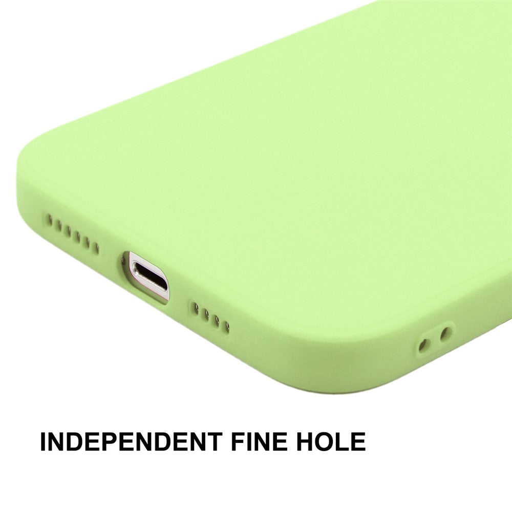 ENKAY HAT PRINCE Solid Color Precise Hole Opening Anti-Scratch Liquid Silicone Phone Cover Case for iPhone 13 mini 5.4 inch