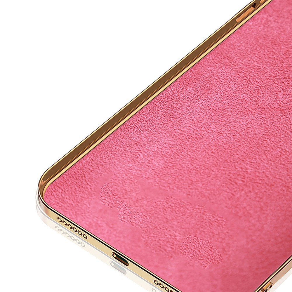 Mirror Surface Electroplating Anti Fall TPU Phone Case Cover with Kickstand for iPhone 13 mini 5.4 inch