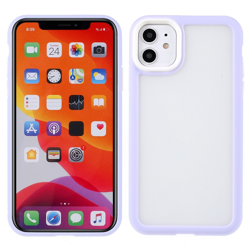 TPU + Mat Akryl Dobbeltlagsbeskyttelse Stilfuldt Beskyttelsescover til Mobiltelefon til iPhone 11 6.1 tommer