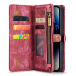 CASEME 008 Series Shock-Absorbed Detachable 2-in-1 Multi-function TPU + PU Leather Phone Wallet Stand Shell for iPhone 13 Pro Max 6.7 inch