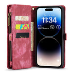 CASEME 008 Series Shock-Absorbed Detachable 2-in-1 Multi-function TPU + PU Leather Phone Wallet Stand Shell for iPhone 13 Pro Max 6.7 inch