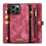 CASEME 008 Series Shock-Absorbed Detachable 2-in-1 Multi-function TPU + PU Leather Phone Wallet Stand Shell for iPhone 13 Pro Max 6.7 inch