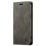 AUTSPACE A01 Series Premium Retro Mat PU Læder Pung Flip Stand Cover med RFID Blokeringsfunktion til iPhone 13 mini 5.4 tommer