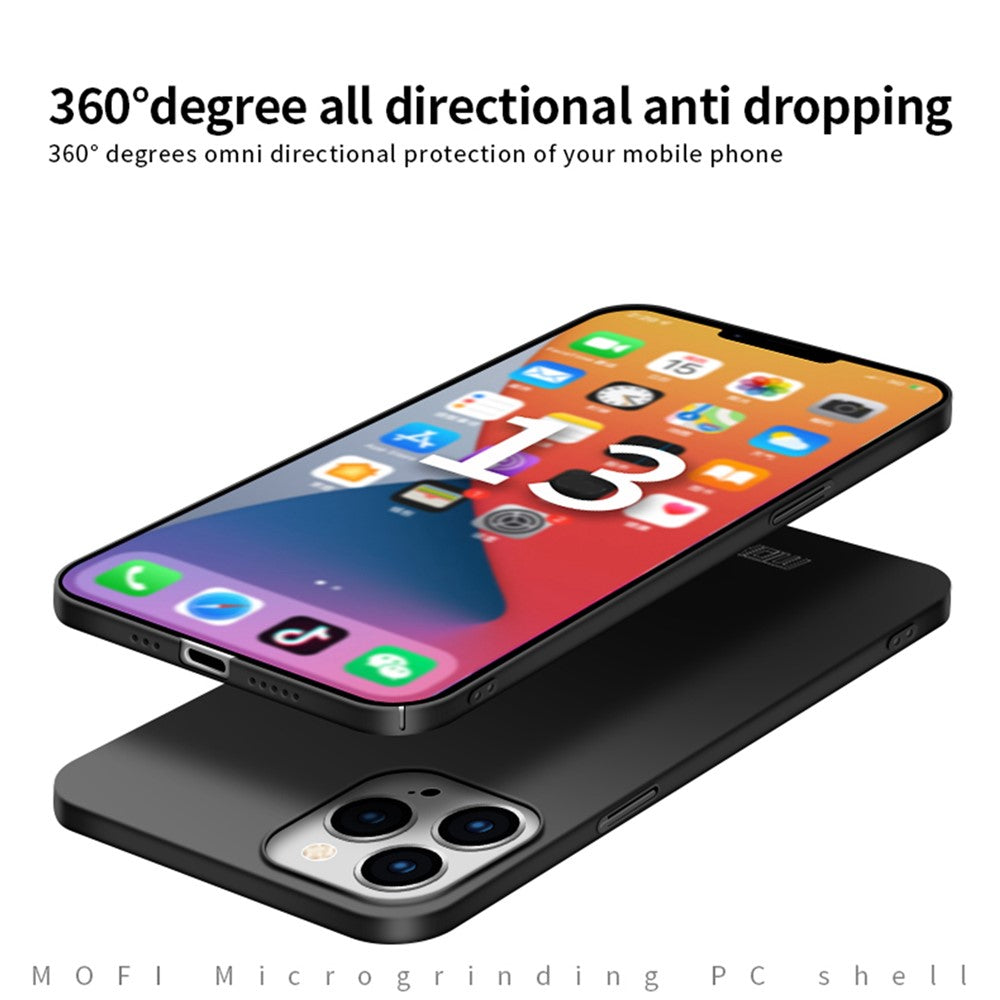 MOFI Shield Slim Frosted Finish Surface Hard Plastic Cell Phone Back Case Protector for iPhone 13 Pro 6.1 inch