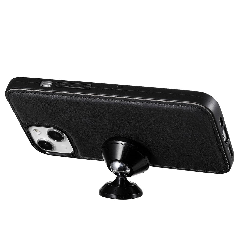 For iPhone 13 mini Case 2 in 1 Detachable Magnetic Leather Wallet Mobile Cover with Strap