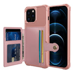 ZM03 TPU telefoncover + PU læderpung med magnetisk metalplade til iPhone 13 Pro Max 6,7 tommer