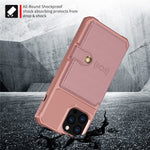 ZM03 TPU telefoncover + PU læderpung med magnetisk metalplade til iPhone 13 Pro Max 6,7 tommer