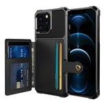 ZM03 TPU telefoncover + PU læderpung med magnetisk metalplade til iPhone 13 Pro Max 6,7 tommer