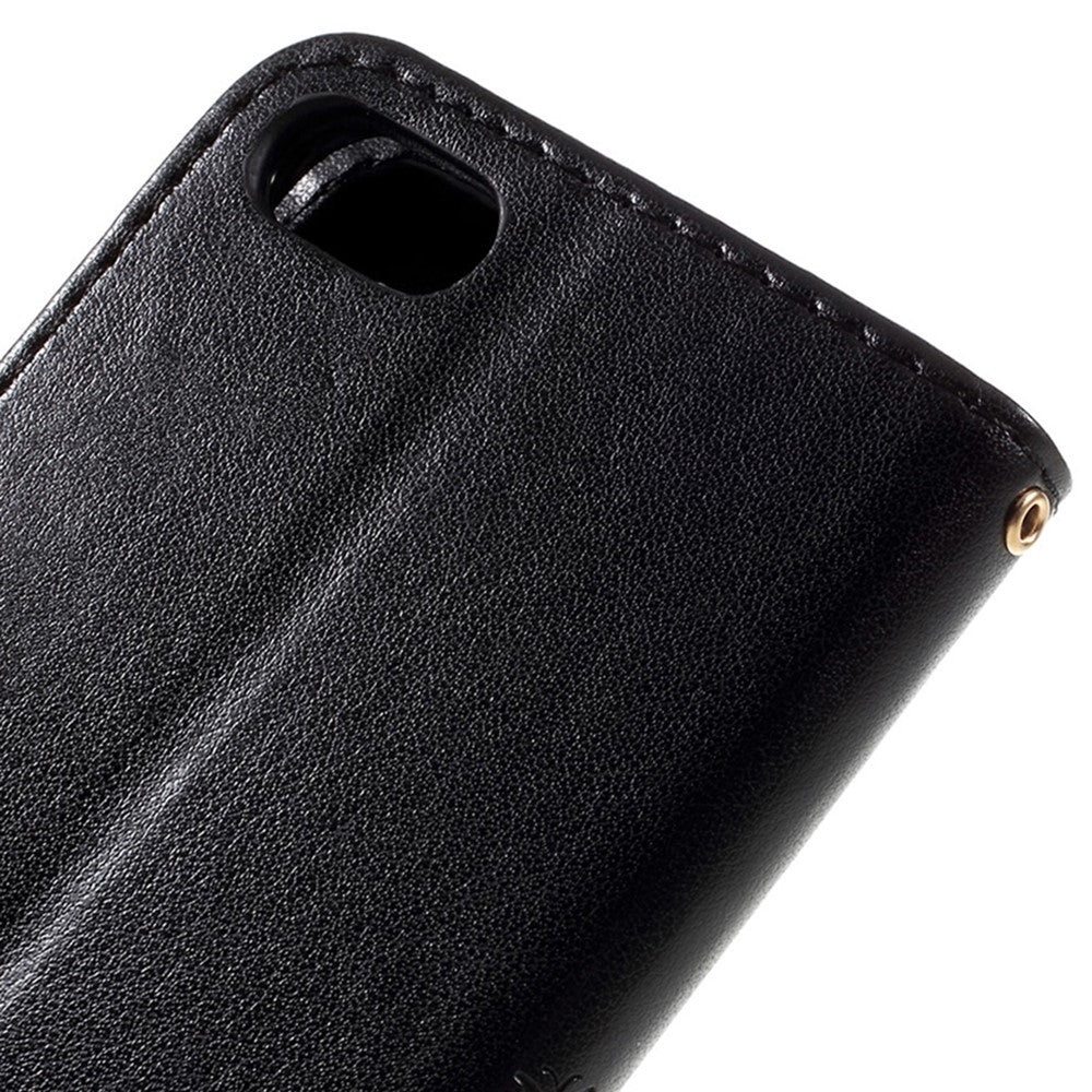 PU-læderetui til iPhone SE (2020) / SE (2022) / 8 / 7 4,7 tommer telefonpungcover med rem