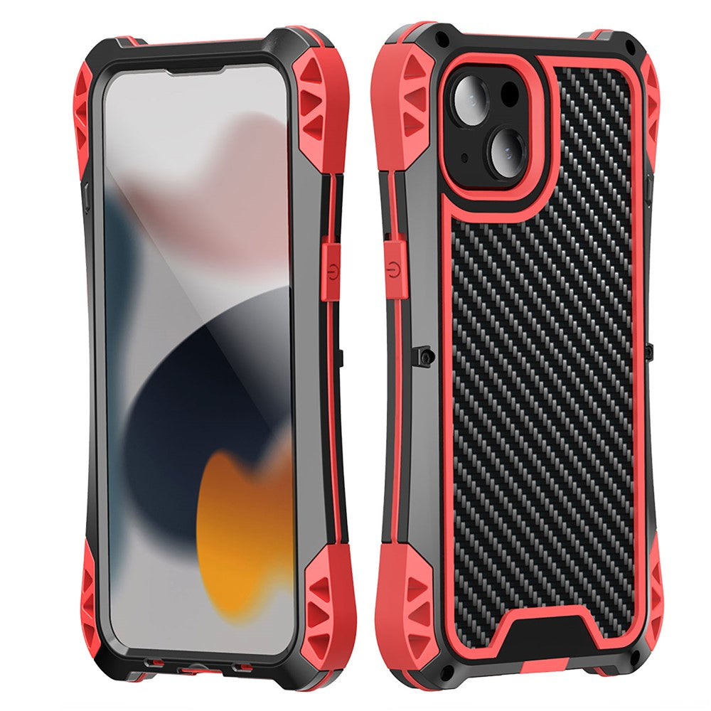 R-JUST AMIRA Fyra Hörn Airbags Anti-Fall Hybridskal mobilskyddande Skal för iPhone 13 mini 5,4 tum