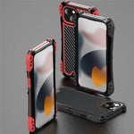 R-JUST AMIRA Four Corner Airbags Anti Fall Hybrid Case Phone Protective Cover for iPhone 13 mini 5.4 inch