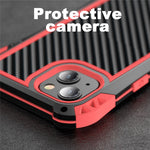 R-JUST AMIRA Four Corner Airbags Anti Fall Hybrid Case Phone Protective Cover for iPhone 13 mini 5.4 inch