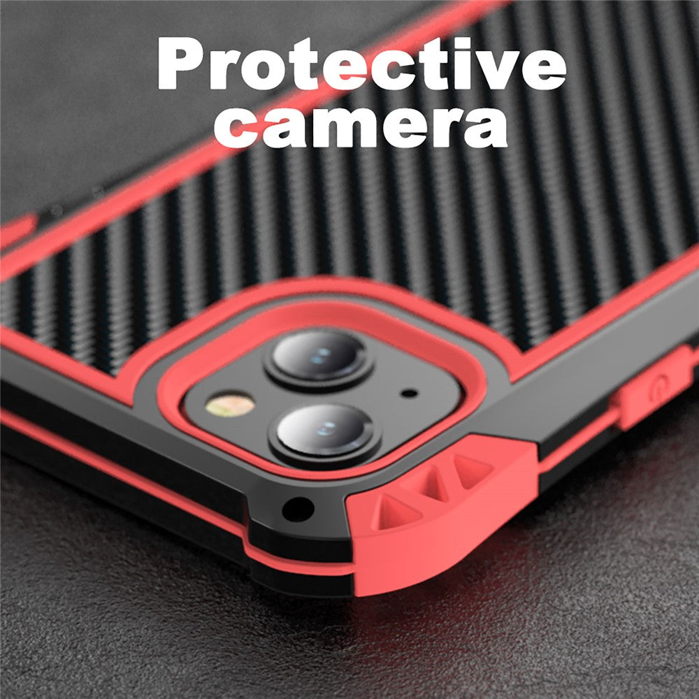 R-JUST AMIRA Four Corner Airbags Anti Fall Hybrid Case Phone Protective Cover for iPhone 13 mini 5.4 inch
