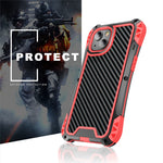R-JUST AMIRA Four Corner Airbags Anti Fall Hybrid Case Phone Protective Cover for iPhone 13 mini 5.4 inch