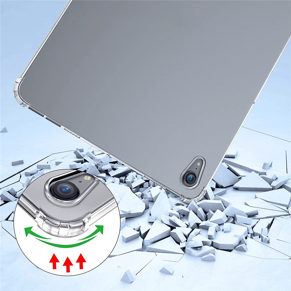 Clear Transparent Four Airbag Anti-Fall Soft TPU Back Tablet Case Protective Cover for iPad mini (2024) / mini (2021)