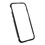 Dobbeltsidet Meget Gennemsigtigt Hærdet Glas + Aftageligt 2-i-1 Magnetisk Metalramme Telefoncover til iPhone 13 mini 5.4 tommer