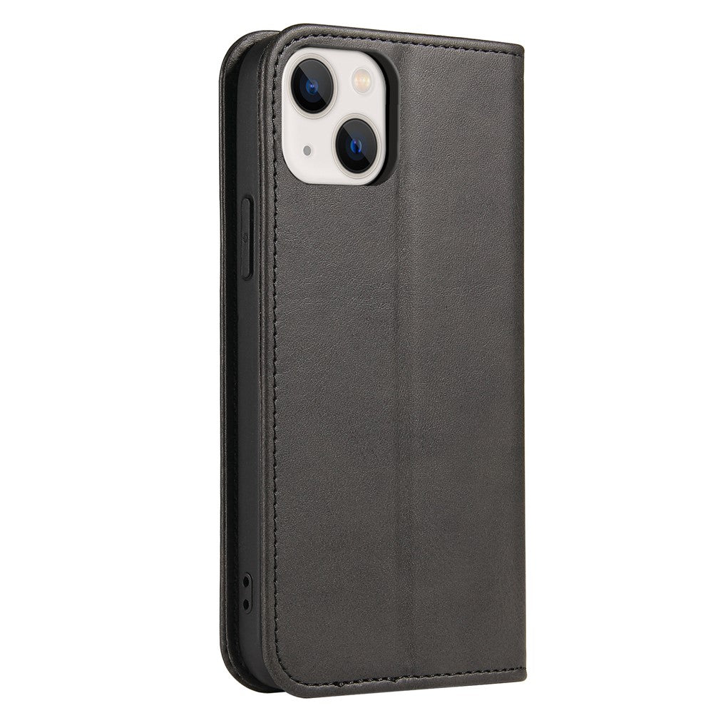 Strong Magnetic Closure Leather Wallet Stand Phone Cover Case for iPhone 13 6.1 inch