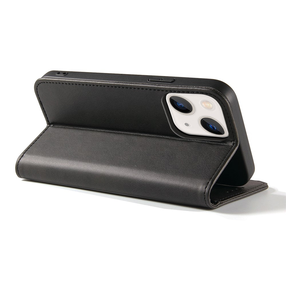 Strong Magnetic Closure Leather Wallet Stand Phone Cover Case for iPhone 13 6.1 inch