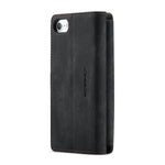 For iPhone SE (2022) / SE (2020) / 8 / 7 / 6 Phone Cases with Strap CASEME C30 Zipper Multiple Card Holder PU Leather Cover