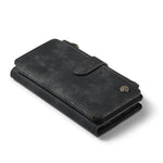 For iPhone 12 mini Phone Cases with Strap CASEME C30 Zipper Multiple Card Holder PU Leather Cover