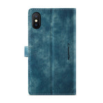 Til iPhone XS Max telefoncovers med rem CASEME C30 lynlås pung med flere kortrum i PU-læder