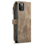 Til iPhone 11 Pro Max Telefonetuier med Rem CASEME C30 Lynlås Flere Kortrum PU Læder Cover