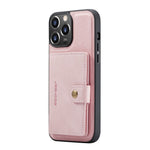 JEEHOOD Aftageligt 2-i-1 Telefoncover Standerpung Magnetisk Design Læderbelagt TPU Telefoncover til iPhone 13 6.1 tommer