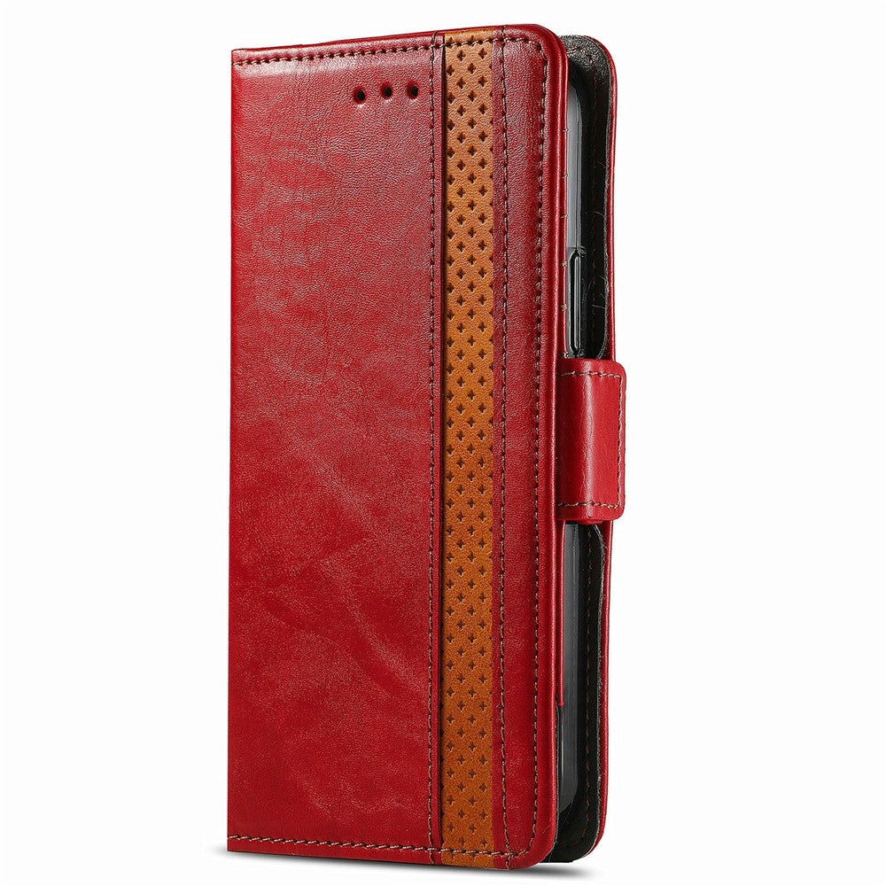For iPhone SE (2022) / SE (2020) / 8 / 7 / 6 Phone Cases CASENEO PU Leather Cover Stand with RFID Blocking Wallet