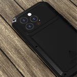 LOVE MEI Multi-Protection Shockproof Dropproof Dustproof Phone Protective Case with Tempered Glass Film for iPhone 13 Pro 6.1 inch