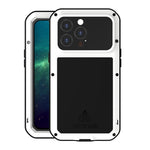 LOVE MEI Multi-Protection Shockproof Dropproof Dustproof Phone Protective Case with Tempered Glass Film for iPhone 13 Pro 6.1 inch