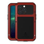 LOVE MEI Multi-Protection Shockproof Dropproof Dustproof Phone Protective Case with Tempered Glass Film for iPhone 13 Pro 6.1 inch