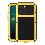LOVE MEI Multi-Protection Shockproof Dropproof Dustproof Phone Protective Case with Tempered Glass Film for iPhone 13 Pro 6.1 inch