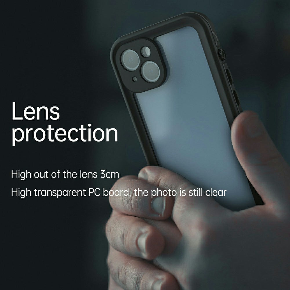 REDPEPPER Dot+ Series IP68 Vattentät IP6X Dammtät Falltålig Transparent Baksida Mobilskal för iPhone 13 6,1 tum