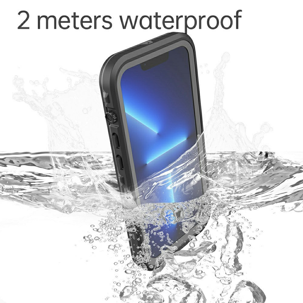 REDPEPPER Dot+ Series IP68 Vattentät IP6X Dammtät Falltålig Transparent Baksida Mobilskal för iPhone 13 6,1 tum