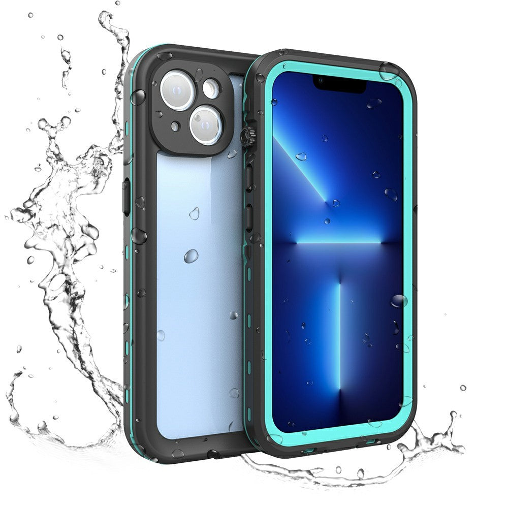 REDPEPPER Dot+ Series IP68 Vattentät IP6X Dammtät Falltålig Transparent Baksida Mobilskal för iPhone 13 6,1 tum