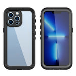 REDPEPPER Dot+ Series Anti-Fall Transparent Back IP68 Waterproof IP6X Dustproof Hybrid Phone Case for iPhone 13 Pro 6.1 inch