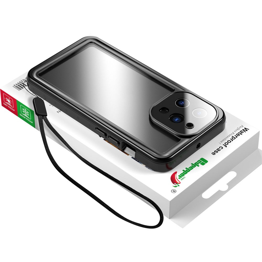 REDPEPPER PRO Series Drop-proof IP68 Waterproof Scratch Resistant Transparent Phone Case for iPhone 13 Pro 6.1 inch