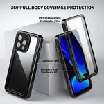REDPEPPER PRO Series Drop-proof IP68 Waterproof Scratch Resistant Transparent Phone Case for iPhone 13 Pro 6.1 inch