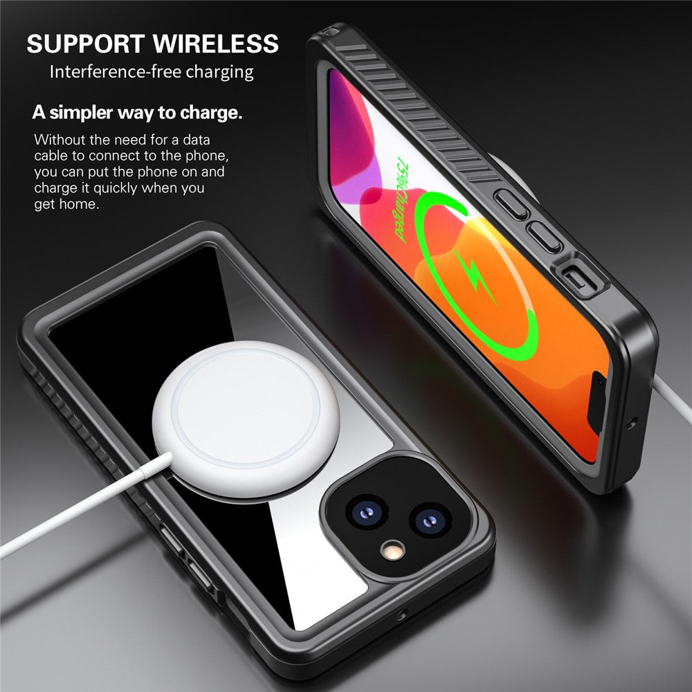 FS Anti-Drop Series IP68 Lightweight Thin Waterproof Transparent Phone Case for iPhone 13 mini 5.4 inch
