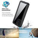 FS Anti-Drop Series IP68 Lightweight Thin Waterproof Transparent Phone Case for iPhone 13 mini 5.4 inch