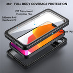 FS Anti-Drop Series IP68 Lightweight Thin Waterproof Transparent Phone Case for iPhone 13 mini 5.4 inch