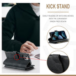 For iPhone 13 mini Phone Cases with Strap CASEME C30 Zipper Multiple Card Holder PU Leather Cover