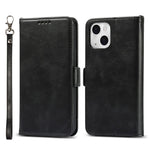 Retro Style Phone Shell Case RFID Blocking Magnetic Closure Wallet Phone Cover for iPhone 13 mini 5.4 inch