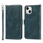 Retro Style Phone Shell Case RFID Blocking Magnetic Closure Wallet Phone Cover for iPhone 13 mini 5.4 inch